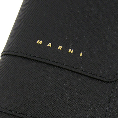 MARNI レディース 2つ折り財布 PFMOQ14U07 LV520 ブラック Z360N