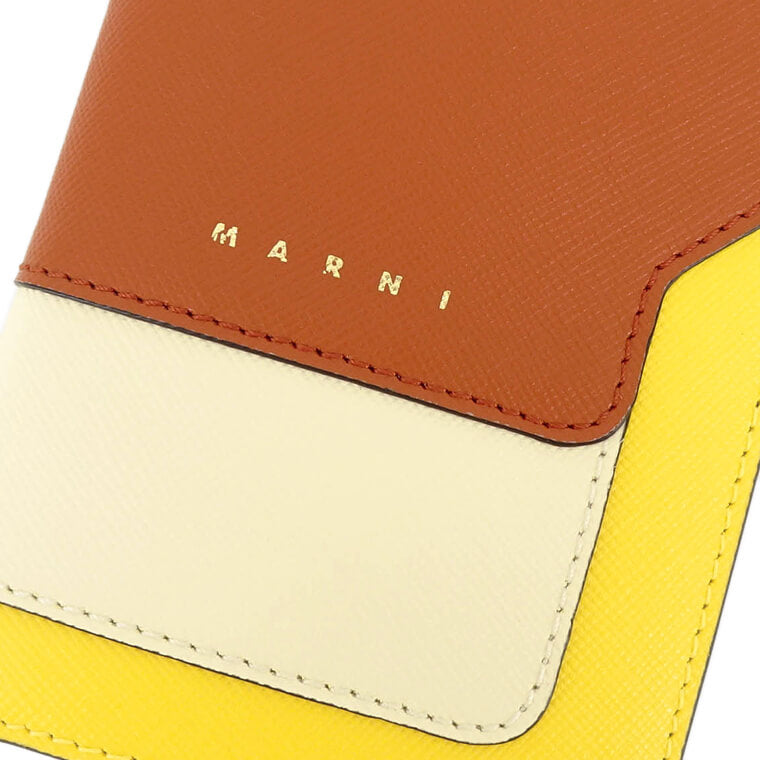 MARNI レディース 2つ折り財布 PFMOQ14U13 LV520 TABASCO TALC LEMON タバスコ タルク イエロー Z619M