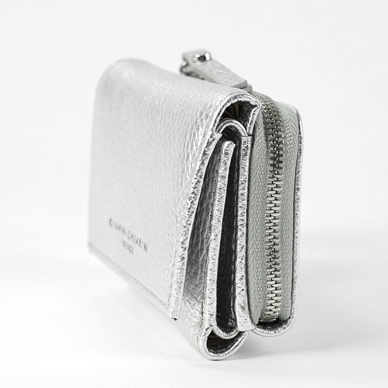 GIANNI CHIARINI レディース 3つ折り財布 PFW5065 GRN LM SILVER シルバー 0406