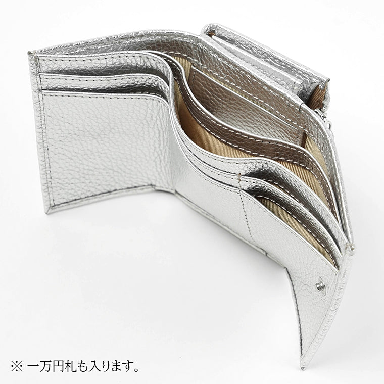 GIANNI CHIARINI レディース 3つ折り財布 PFW5065 GRN LM SILVER シルバー 0406