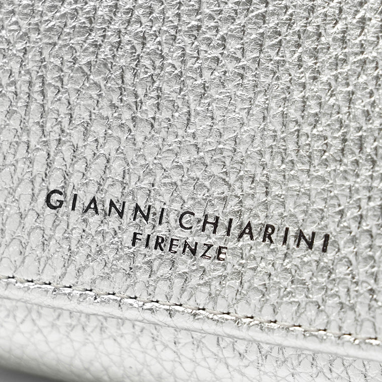 GIANNI CHIARINI レディース 3つ折り財布 PFW5065 GRN LM SILVER シルバー 0406