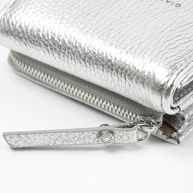 GIANNI CHIARINI レディース 3つ折り財布 PFW5065 GRN LM SILVER シルバー 0406