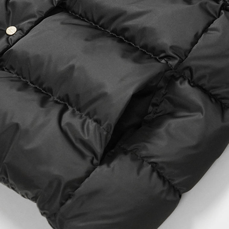 HERNO レディース ダウンジャケット CAPES CAPPA IN SATIN PI001936D 12170Z ブラック 9300