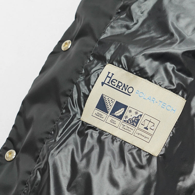 HERNO レディース ダウンジャケット CAPES CAPPA IN SATIN PI001936D 12170Z ブラック 9300