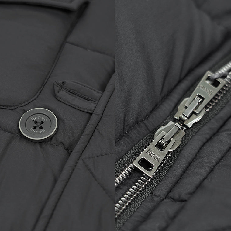 HERNO メンズ ダウンジャケット L'ESKIMO PI004ULE 12456Z ブラック 9300