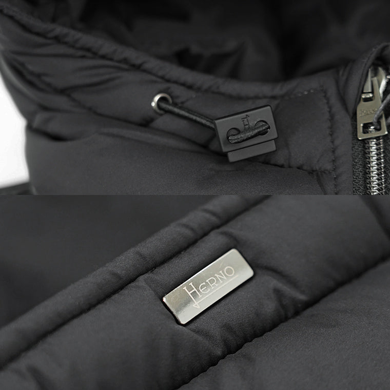 HERNO メンズ ダウンジャケット L'ESKIMO PI004ULE 12456Z ブラック 9300