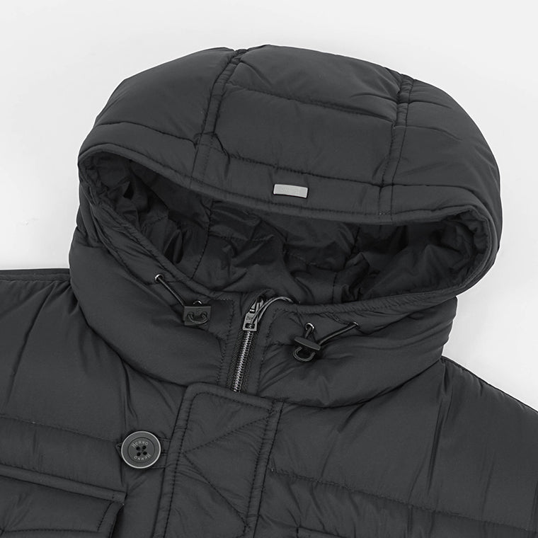 HERNO メンズ ダウンジャケット L'ESKIMO PI004ULE 12456Z ブラック 9300