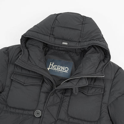 HERNO メンズ ダウンジャケット L'ESKIMO PI004ULE 12456Z ブラック 9300