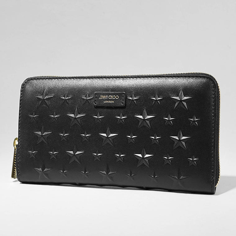 ジミーチュウ JIMMY CHOO レディース メンズ 長財布 ブラック