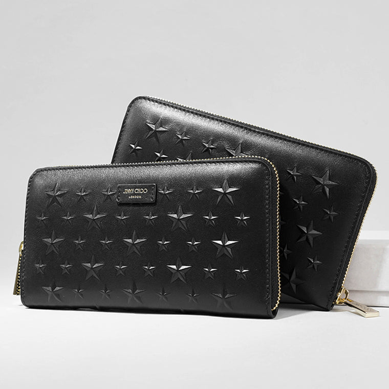 ジミーチュウ JIMMY CHOO レディース メンズ 長財布 ブラック