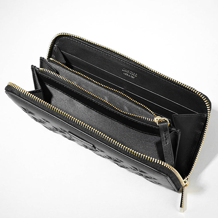 ジミーチュウ JIMMY CHOO レディース メンズ 長財布 ブラック