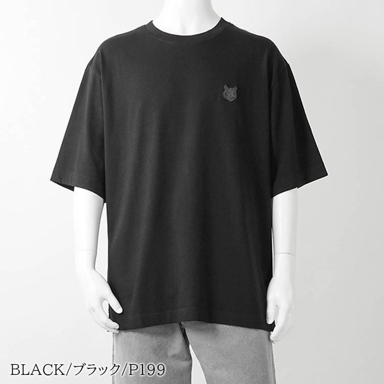 【2026SS SUMMER SALE】MAISON KITSUNE メンズ Tシャツ FOX HEAD OVERSIZE TEE SHIRT PM00109 KJ0119 3カラー