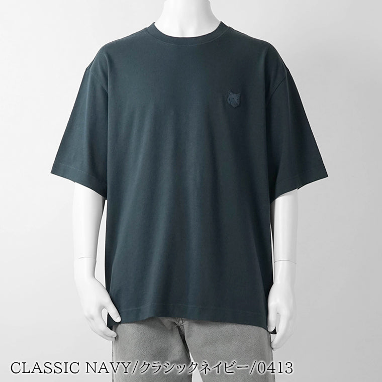 【2026SS SUMMER SALE】MAISON KITSUNE メンズ Tシャツ FOX HEAD OVERSIZE TEE SHIRT PM00109 KJ0119 3カラー