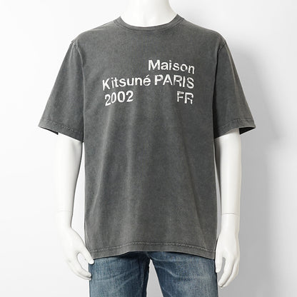 【2026SS SUMMER SALE】MAISON KITSUNE メンズ Tシャツ MAISON KITSUNE 2002 FADED COMFORT TEE SHIRT PM00124 KJ7036 BLACK FADED フェイデッド ブラック 0519