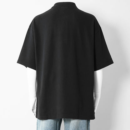 【SUMMER FINAL SALE】 MAISON KITSUNE メンズ ポロシャツ FOX HEAD OVERSIZE POLO PM00211 KP0001 2カラー