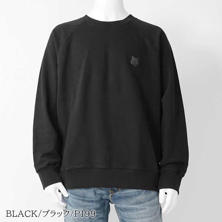 MAISON KITSUNE メンズ スウェットシャツ FOX HEAD OVERSIZE SWEATSHIRT PM00306 KM0340 2カラー