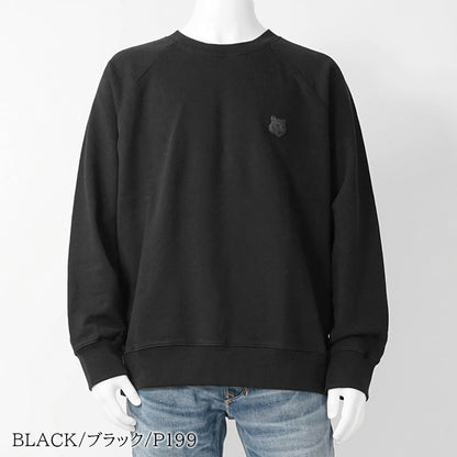 MAISON KITSUNE メンズ スウェットシャツ FOX HEAD OVERSIZE SWEATSHIRT PM00306 KM0340 2カラー