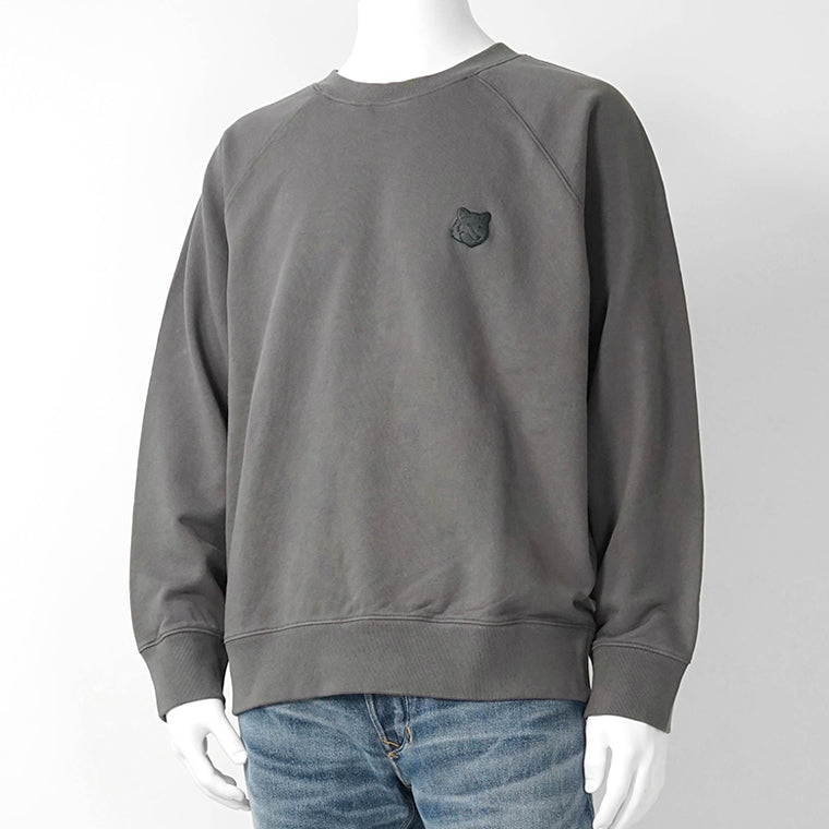 MAISON KITSUNE メンズ スウェットシャツ FOX HEAD OVERSIZE SWEATSHIRT PM00306 KM0340 2カラー