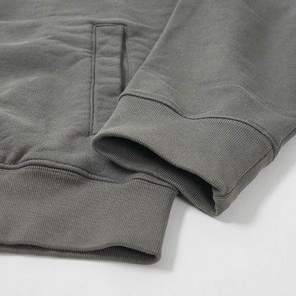 MAISON KITSUNE メンズ ジップアップパーカー FOX HEAD ZIPPED OVERSIZE HOODIE PM02138 KM0340 CHARCOAL チャコール P180