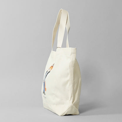 MAISON KITSUNE レディース メンズ トートバッグ DRESSED FOX TOTE PM05107 WW9042 ECRU ベージュ P700