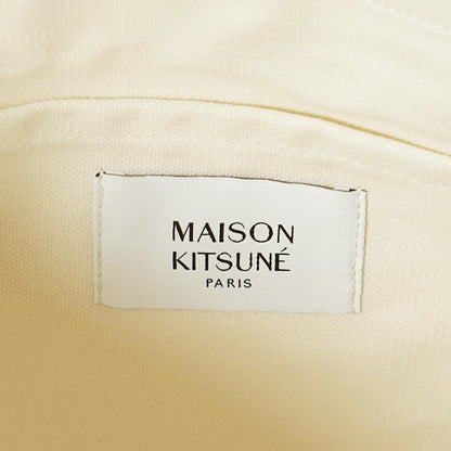 MAISON KITSUNE レディース メンズ トートバッグ DRESSED FOX TOTE PM05107 WW9042 ECRU ベージュ P700
