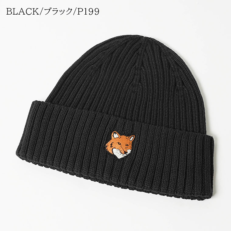 MAISON KITSUNE メンズ レディース ニットキャップ FOX HEAD BEANIE PM06111 KT1140 2カラー