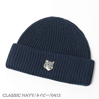 MAISON KITSUNE メンズ レディース ニットキャップ FOX HEAD LARGE BEANIE PM06112 KT1022 2カラー