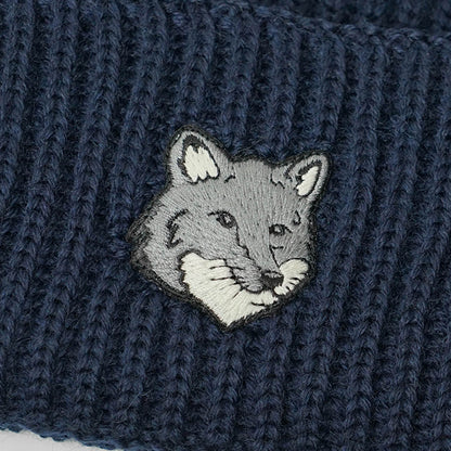 MAISON KITSUNE メンズ レディース ニットキャップ FOX HEAD LARGE BEANIE PM06112 KT1022 2カラー
