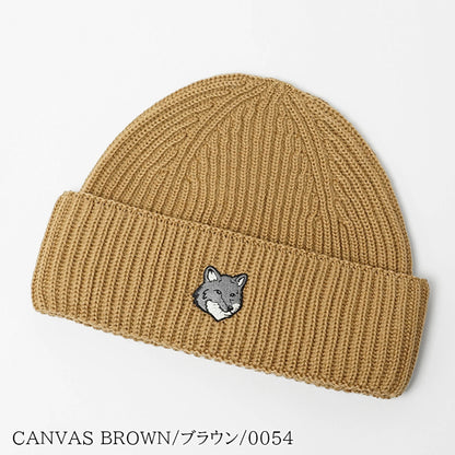 MAISON KITSUNE メンズ レディース ニットキャップ FOX HEAD LARGE BEANIE PM06112 KT1022 2カラー