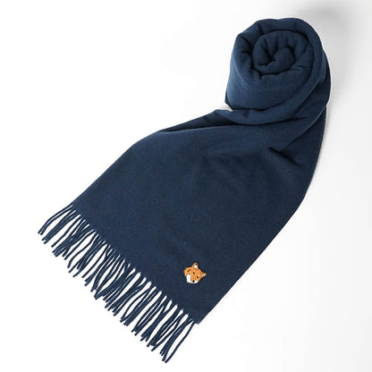 MAISON KITSUNE レディース メンズ マフラー FOX HEAD SCARF PM06201 WB0044 3カラー