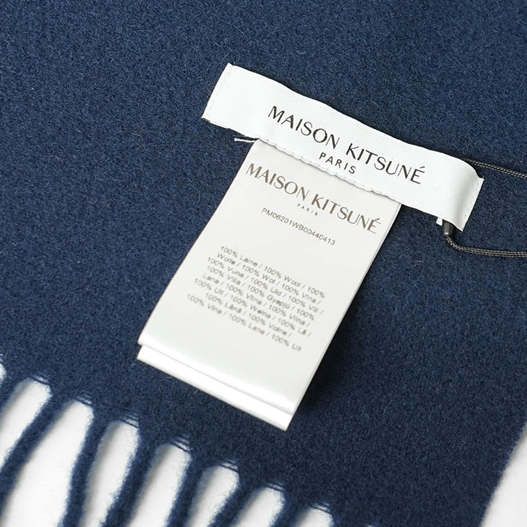 MAISON KITSUNE レディース メンズ マフラー FOX HEAD SCARF PM06201 WB0044 3カラー