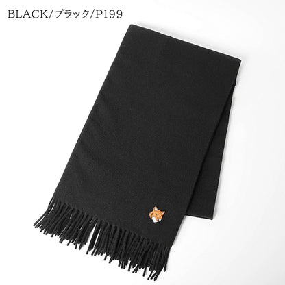 MAISON KITSUNE レディース メンズ マフラー FOX HEAD SCARF PM06201 WB0044 3カラー