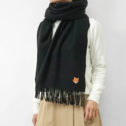 MAISON KITSUNE レディース メンズ マフラー FOX HEAD SCARF PM06201 WB0044 3カラー