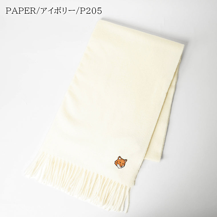 MAISON KITSUNE レディース メンズ マフラー FOX HEAD SCARF PM06201 WB0044 3カラー
