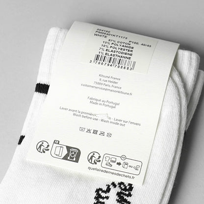 MAISON KITSUNE メンズ ソックス PROFILE FOX SPORTY SOCKS PM06401 KT1173 2カラー