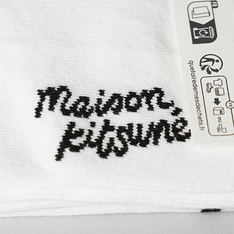 MAISON KITSUNE メンズ ソックス PROFILE FOX SPORTY SOCKS PM06401 KT1173 2カラー