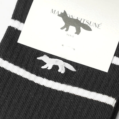 MAISON KITSUNE メンズ ソックス PROFILE FOX SPORTY SOCKS PM06401 KT1173 2カラー