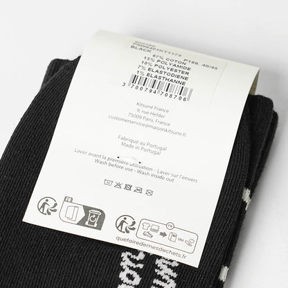 MAISON KITSUNE メンズ ソックス PROFILE FOX SPORTY SOCKS PM06401 KT1173 2カラー