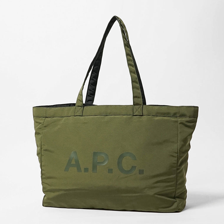 A.P.C. メンズ レディース トートバッグ SHOPPING DIANE REVERSIBLE PSALL M61893 KAKI NOIR ブラック カーキ TJD
