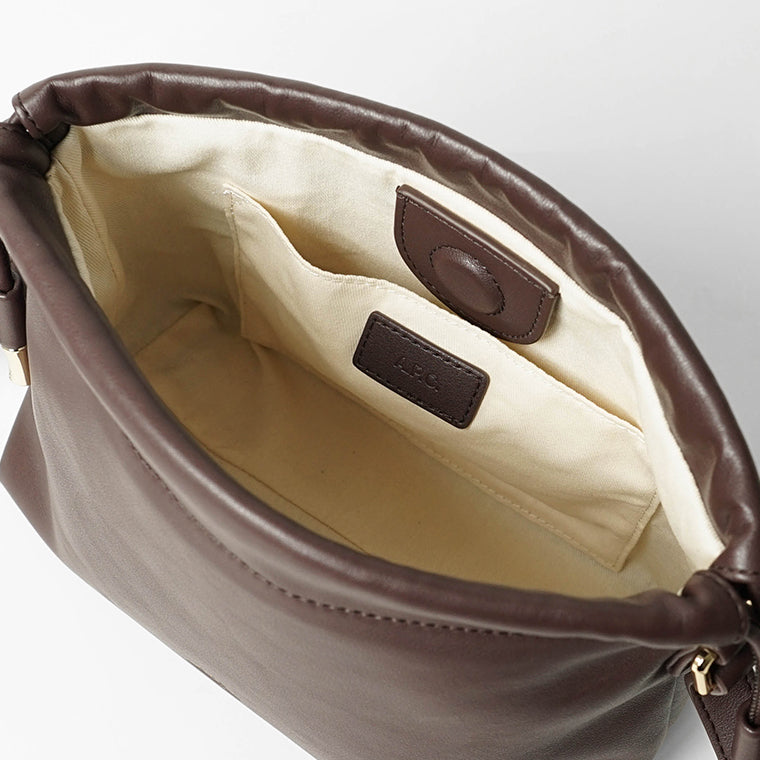 A.P.C. レディース ショルダーバッグ NINON MINI PUAAT F61582 DARK BROWN ダークブラウン CAE