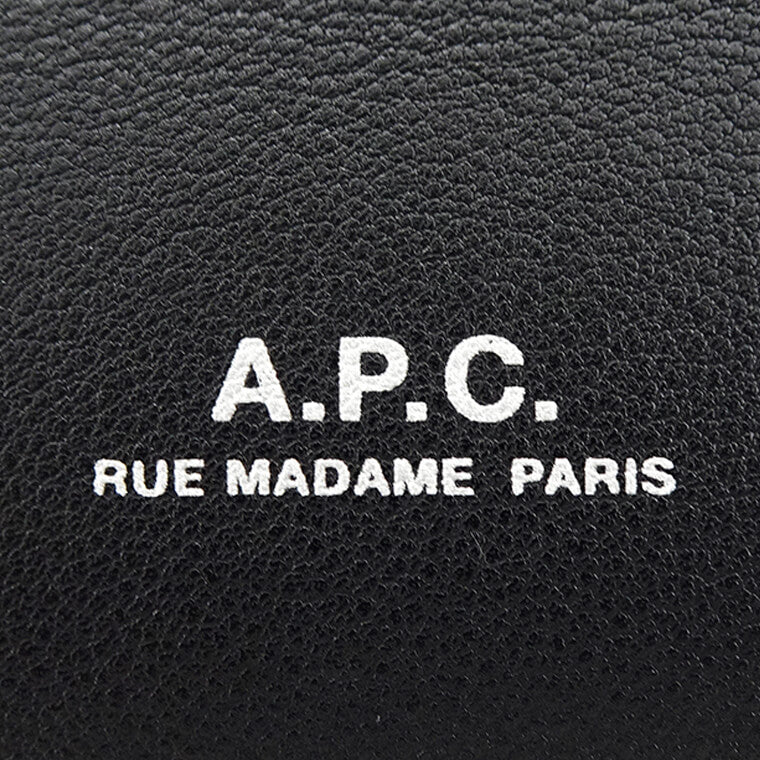 A.P.C. メンズ レディース トートバッグ NINON スモールショッピングトート PUAAT H61863 NOIR ブラック LZZ