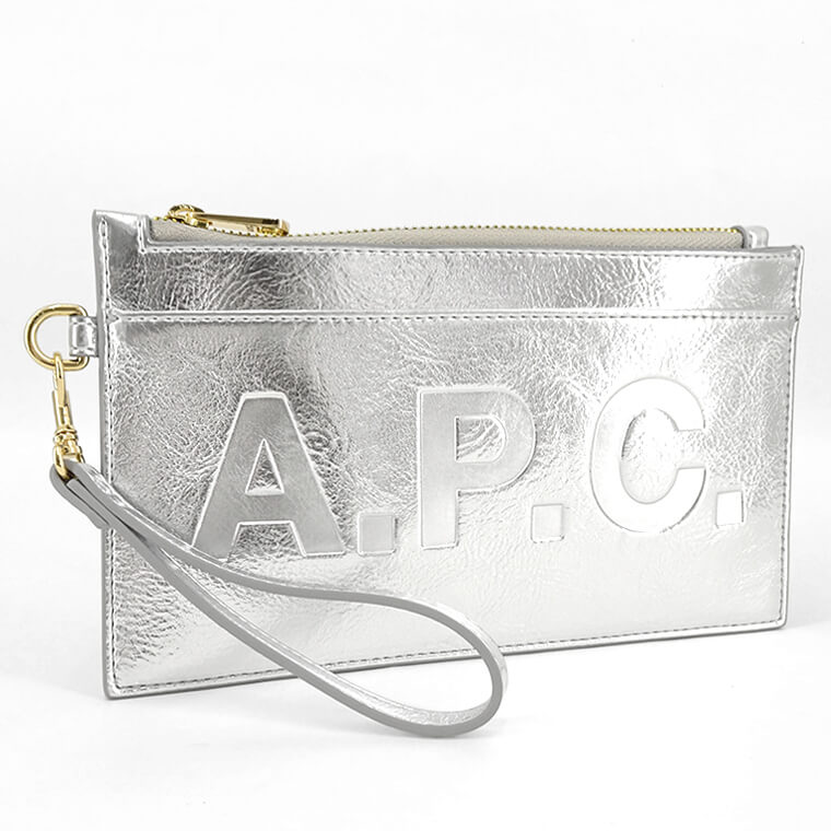 A.P.C. レディース クラッチバッグ POCHETTE MARKET PUABK M63566 ARGENT シルバー RAB