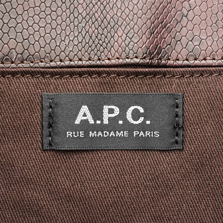 A.P.C. メンズ レディース トートバッグ TOTE NINON SMALL PUABN M61861 BLACKBERRY ブラックベリー HAJ