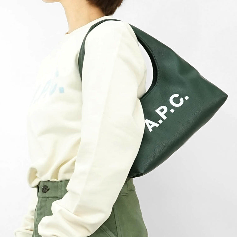 A.P.C. レディース バッグ BABY NINON SHOULDER PUABO F67027 VERT FONCE ダークグリーン KAF