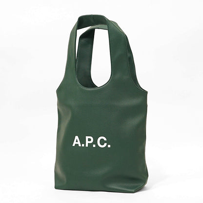 A.P.C. レディース メンズ トートバッグ TOTE NINON SMALL PUABO M61861 VERT FONCE ダークグリーン KAF
