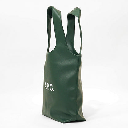 A.P.C. レディース メンズ トートバッグ TOTE NINON SMALL PUABO M61861 VERT FONCE ダークグリーン KAF