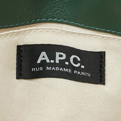A.P.C. レディース メンズ トートバッグ TOTE NINON SMALL PUABO M61861 VERT FONCE ダークグリーン KAF