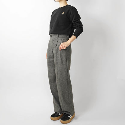 MAISON KITSUNE レディース スウェットシャツ LADY FOX REGULAR SWEATSHIRT PW00320 KM0340 BLACK ブラック P199