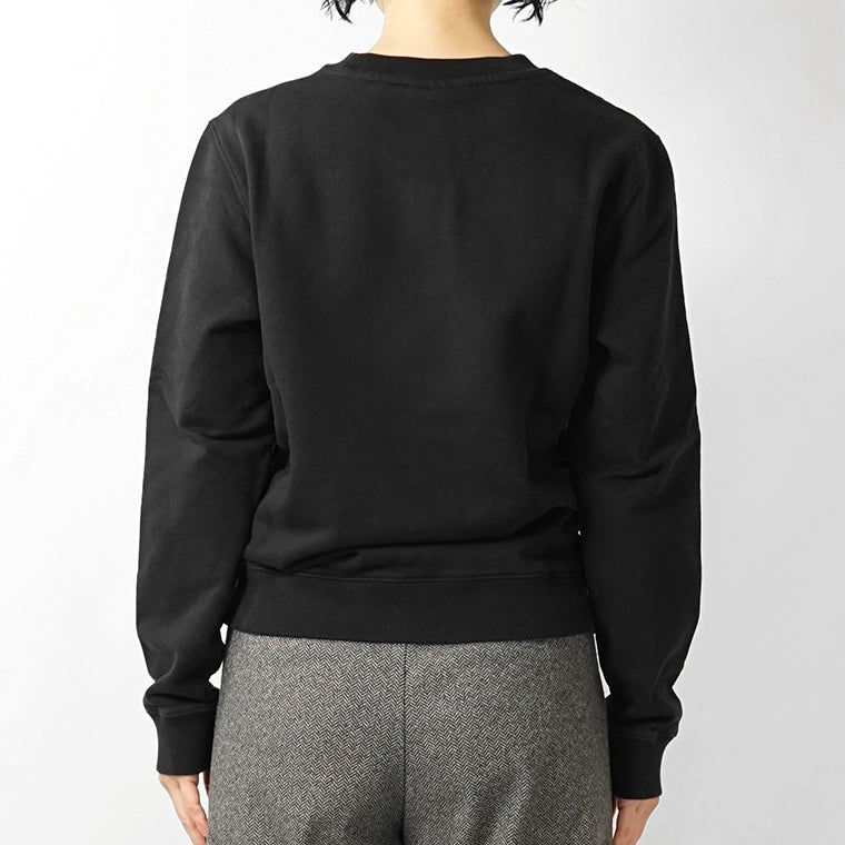 MAISON KITSUNE レディース スウェットシャツ LADY FOX REGULAR SWEATSHIRT PW00320 KM0340 BLACK ブラック P199