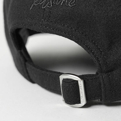 MAISON KITSUNE メンズ レディース キャップ PROFILE FOX WOOL CAP PW06111 WM2023 BLACK ブラック P199